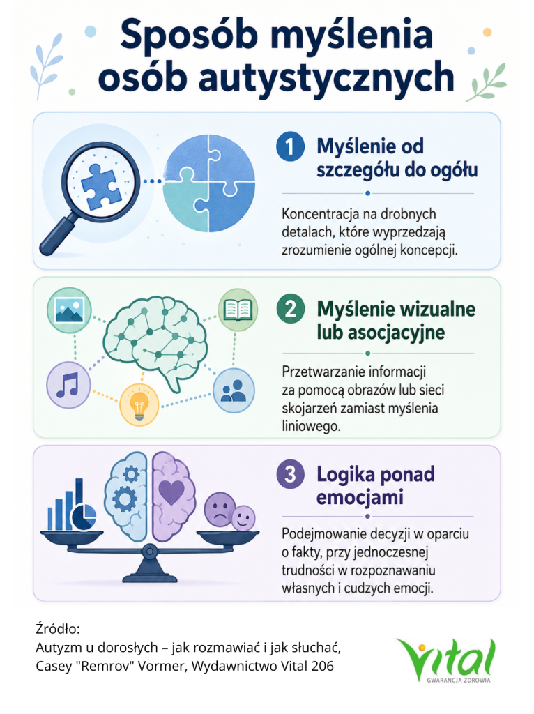 autyzm u dorosłych - sposób myślenia osób autystycznych